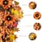 Glitzhome® 27" Fall Sunflower, Maple Leaf & Berry Swag